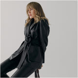 THE WRAP LEATHER COAT